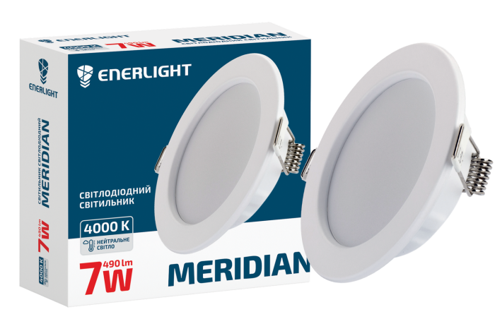 CВІТИЛЬНИК СТЕЛЬОВИЙ ENERLIGHT MERIDIAN 7ВТ 4000К